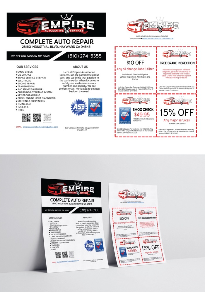 Empire Automotive · flyer artwork
