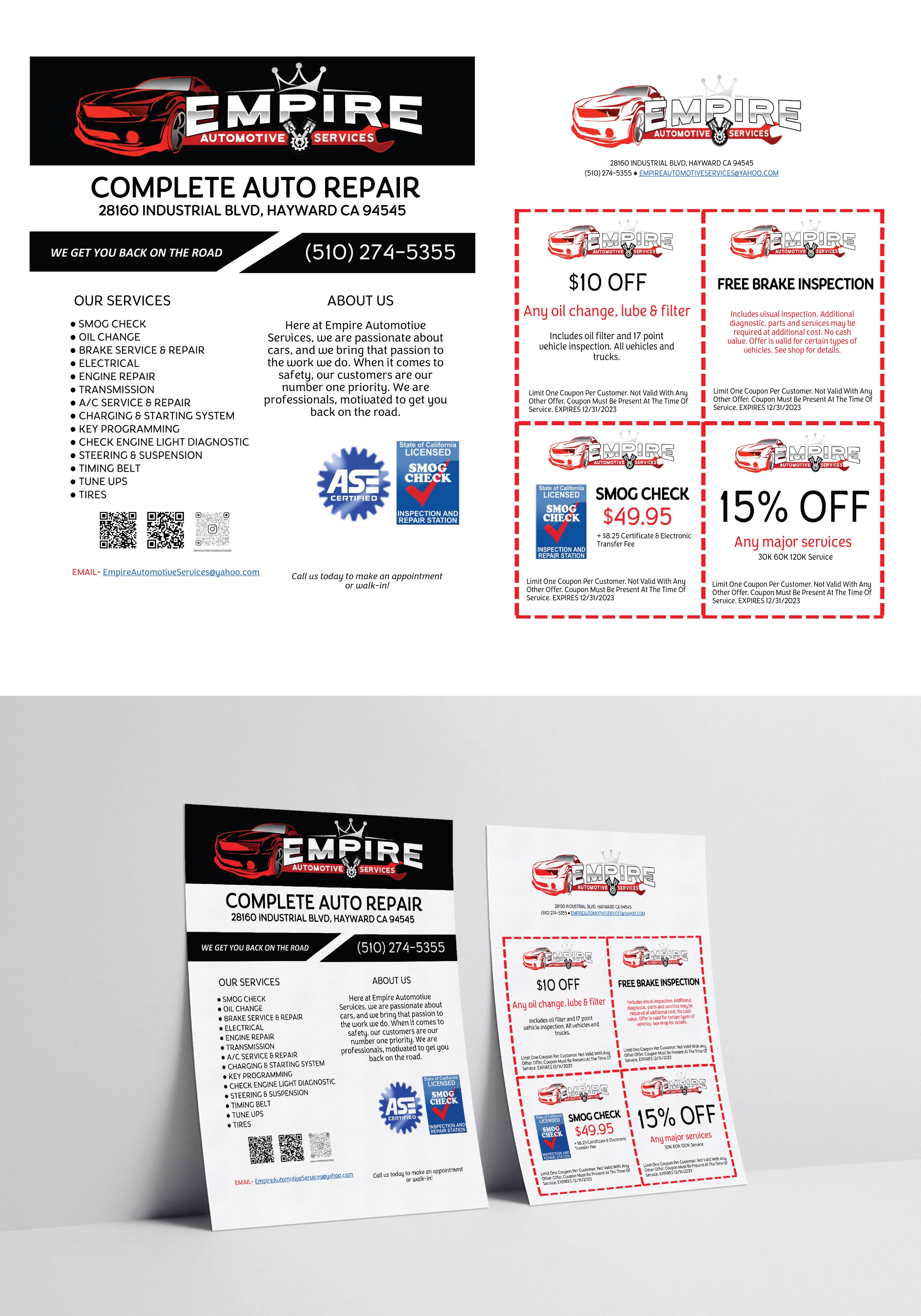 Empire Automotive — Flyer + Coupon Pack