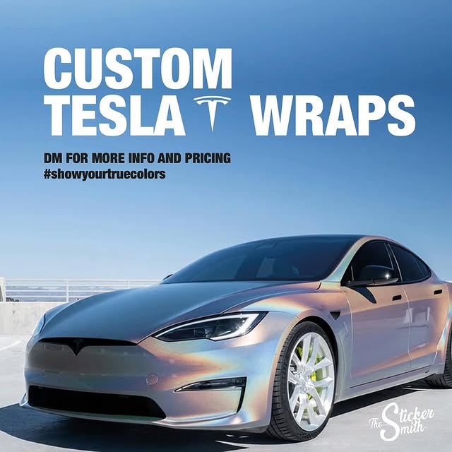 Custom Tesla Wrap