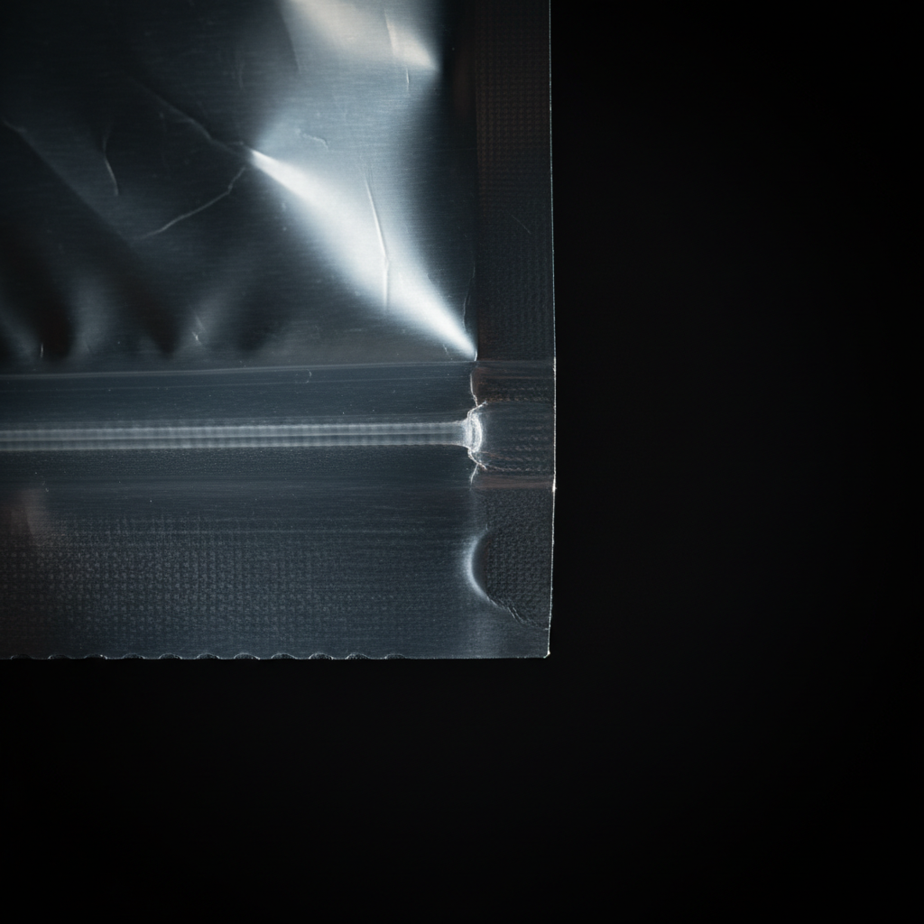 Mylar pouch detail shot