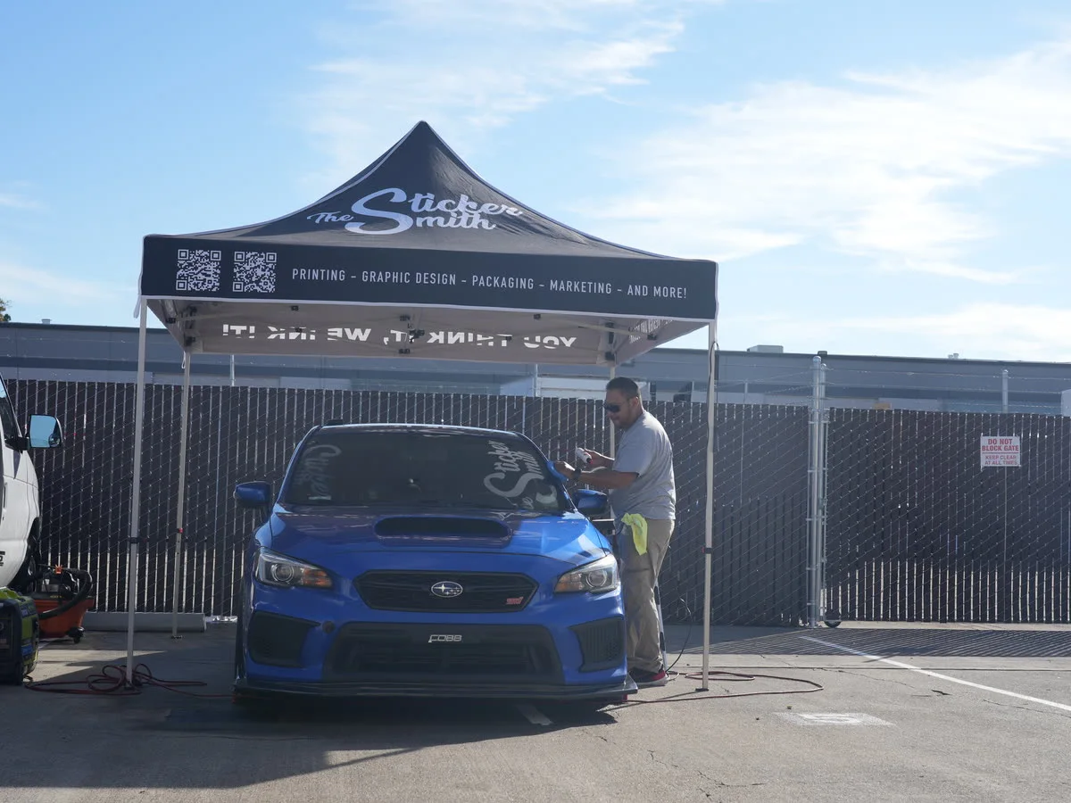 Sticker Smith canopy at an outdoor event